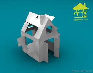 ВДОМЕДОМ - детский домик из картона - Изображение #2, Объявление #94750