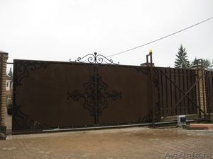 Откатные ворота с элементами горячей ковки - Изображение #2, Объявление #106236
