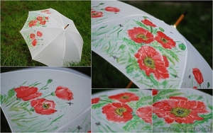 Зонт трость с росписью  - Изображение #1, Объявление #298363