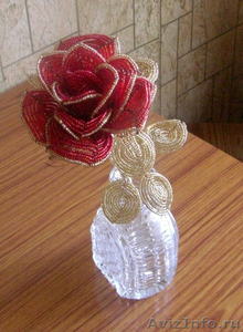 Роза,бонсаи из бисера - Изображение #4, Объявление #435432