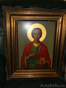 Икона 1872 год Святого Пантилемона - Изображение #1, Объявление #495385