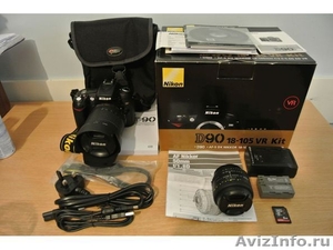 Nikon D90 Digital SLR Camera with Nikon AF-S DX 18-105mm lens $500USD - Изображение #1, Объявление #625125