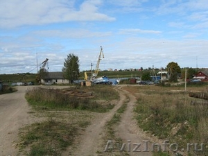 Речной порт, затон, земля на берегу реки, Псковская область - Изображение #1, Объявление #612660