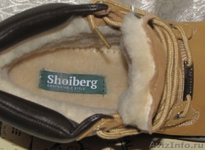 Кожаные мужские зимние ботинки "Shoiberg" желтого цвета. - Изображение #4, Объявление #794637