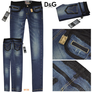 Dolce & Gabbana Женщина джинсы D & G DG оптом и в розницу - Изображение #1, Объявление #867906