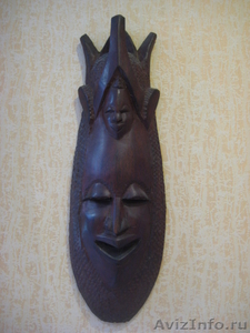 Африканская маска из красного дерева - Изображение #1, Объявление #1017161