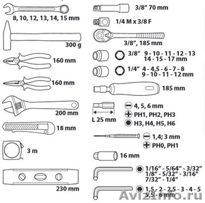 Набор слесарных инструментов "В каждый дом"135 ед Topex 38D215 - Изображение #3, Объявление #1319500