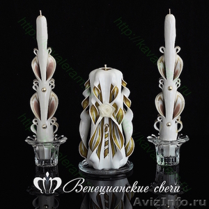 Свечи "Домашний очаг", три свечи в подарочном наборе - Изображение #2, Объявление #1454389