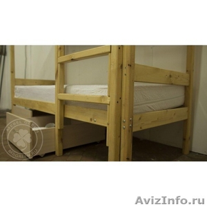 Двухъярусная кровать из массива сосны 70х160 - Изображение #3, Объявление #1490422