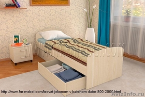 Односпальная кровать Эконом со спальным местом 800*2000 - Изображение #1, Объявление #1492231