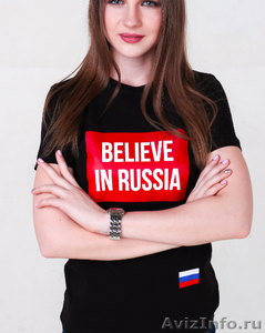 Футболка Россия женская - Изображение #2, Объявление #1565595