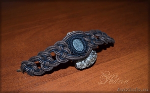 Плетёный браслет с камнем - Изображение #1, Объявление #1610165