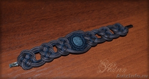 Плетёный браслет с камнем - Изображение #2, Объявление #1610165